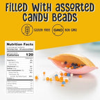 Gerrit's Original Satellite Wafers, Filled with Assorted Candy Beads, 100 Count Tub (4.41 oz)