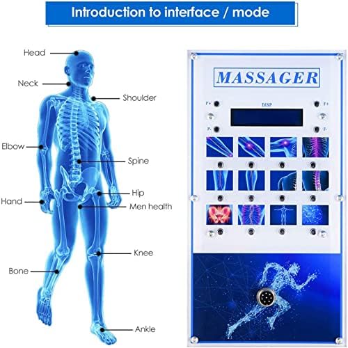 Shockwave Therapy Machine Extracorporeal Ed Shock Wave Machine, Pain Relief Deep Muscle Massager with 10 Massage Heads, for Pain Relief Anti-Cellulite Ed Treatment