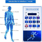 Shockwave Therapy Machine Extracorporeal Ed Shock Wave Machine, Pain Relief Deep Muscle Massager with 10 Massage Heads, for Pain Relief Anti-Cellulite Ed Treatment