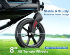 WALK MATE 3 Wheel Rollator Walker with Seat for Slim Seniors, Padded Backrest Lightweight Foldable Travel Walker Ideal for Elderly, 8 Inch Tri-Wheel Modern Mobility Walking Aid Aluminum, Black