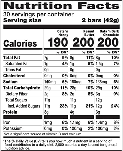 Nature Valley Crunchy Granola Bars, Value Pack, 60 Bars, 44.7 OZ Count (30 Pouches)