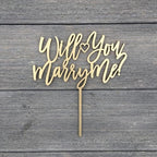 Will You Marry Me Cake topper?,Proposal Cake topper,Engagement cake topper for Bridal Shower Wedding Party Supplies,Bachelorette Party Decorations