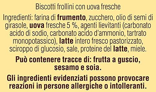 Mulino Bianco: "Tarallucci" Biscuits made with fresh eggs 12.3 Oz (350g) - Pack of 2 [ Italian Import ]