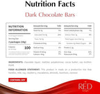 Red Delight Snack Size Dark Chocolate Bars - Pack of 2, 30oz (With 60 Diamond-Shaped Dark Chocolates) - Low Carb, Kosher, No Added Sugar, Gluten-Free - Smooth European-Style Healthy Birthday Treat