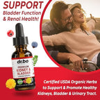 Kidney Support Supplement Bladder Health - Organic Renal Cleanse Supplements Drops Juniper Berry Cleavers Dandelion - Renal Kidney Cleanse Detox Urinary Tract Herbal Bladder Support Flush Kidneys 1oz