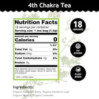 Buddha Teas - 4th Chakra Tea - Organic Herbal Tea - For Balance, Love & Forgiveness - With Hawthorn Berry, Lavender, Hyssop & Rose Quartz Essence - OU Kosher - 18 Tea Bags (Pack of 1)