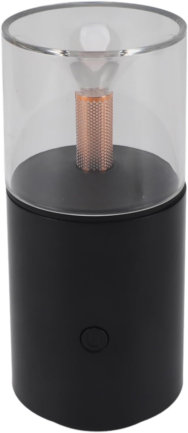 SIXRUN Car Diffuser Humidifier Portable Aromatherapy Essential Oil Mini USB Candlelight for Home Office Car (Black)