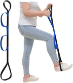 Leg Lifter Strap Medical Foot Lift After Surgery for Knee Hip Replacement Recovery Kit Mobility Aids Physical Therapy Leg Pull Strap Rigid Loop Foot Lifter Thigh Portable Leg Lifting Strap - 37" Long