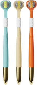 3 Sided Toothbrush Soft bristles high-end Household Package 360 Family Pack Adult Student Clean Tongue Coating Couple Family pac