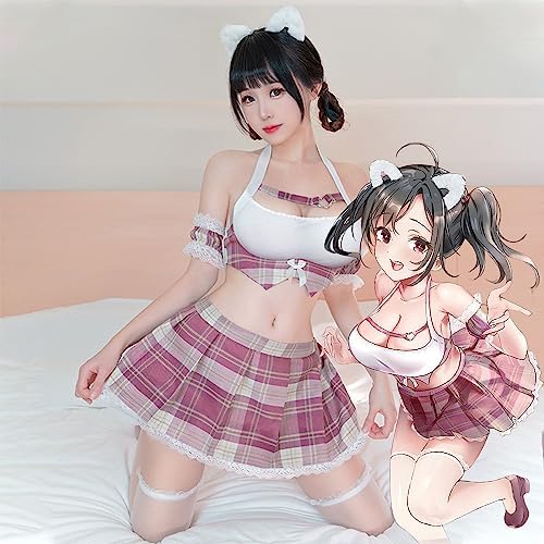 Female student sexy mischievous set cosplay anime JK uniform underwear