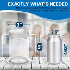 Providence Spillproof 12oz Adult Sippy Cup with Handles - Independence Sip Cups for Adults with Limited Mobility - Handicap Cups for Elderly Care - Made in the USA - PSC 50 - 1 Pack