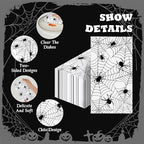 100 PCS Halloween Napkins - Spider Webs Design, Cocktail Disposable Paper Napkins, Decorative Dinner Hand Napkin for Festival Birthday Party Decoration