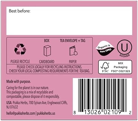 Pukka Organic Teas, Night Time, 20 Count
