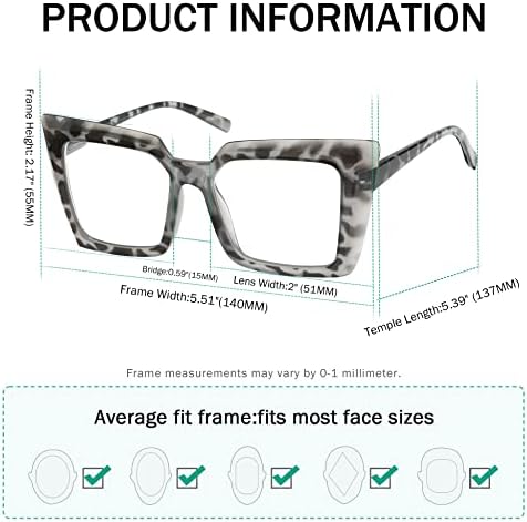 Eyekepper Transition Photochromic Reading Glasses for Women Oversized Readers
