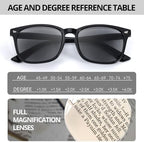 VIEWBETTER Full Lens Reading Sunglasses for Women Men, Vintage UV400 Protection Sun Readers - Not Bifocal