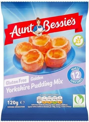 Aunt Bessie Gluten-Free Yorkshire Pudding Mix 120g (Pack of 3)