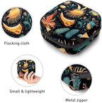 Sea Slug Sanitary Napkin Storage Bag, Tampons Collect Holder Purse, First Period Kit for Girls Women, Pad Bag for Period for School