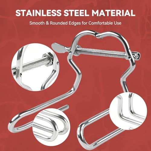 Stainless Steel Anal Expander Adjustable Anal Dilator Plug, Smooth Butt Plug Anus Dilator,BDSM, Adult SM Sex Toy for Women & Men