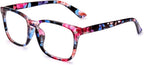 Jcerki +2.00 Reading Glasses D Shape Bifocals with line Unisex Spectacles
