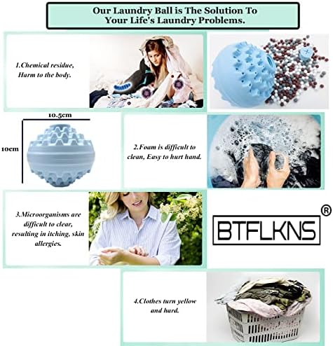 Eco-Friendly Laundry Balls Set, With Ceramic Balls & Storage Bag (200g x 2, Blue)