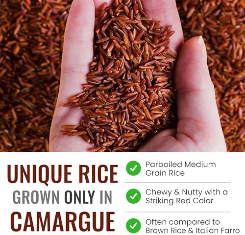Straight from France Genuinely French, Red Rice from Camargue, Good Alternative to Brown Rice and Italian Farro, Ideal in Rice Pilaf, Soups, Salads and Alongside Grilled Meats, 14.5 Oz