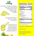 Pineapple Powder 8 oz, Spray-Dried, Quick-Dissolving - Natural Vitamin C, Manganese & Bromelain - Great for Smoothies, Baking, Sauces & Teas