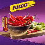 Takis Fuego 17 oz Fiesta Size Hot Chili Pepper & Lime Flavored Extreme Spicy Rolled Corn Tortilla Chips