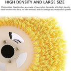 Solar Panel Cleaning Telescopic Rod - 3.5M/5.5M/7.5M Efficient Electric Brush with Double Discs, Automatic Water Sprayer & Special Roof Water Brush,5.5m