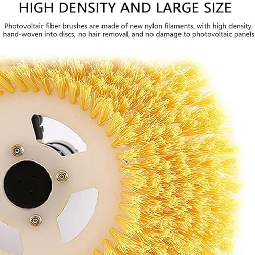 Solar Panel Cleaning Telescopic Rod - 3.5M/5.5M/7.5M Efficient Electric Brush with Double Discs, Automatic Water Sprayer & Special Roof Water Brush,5.5m