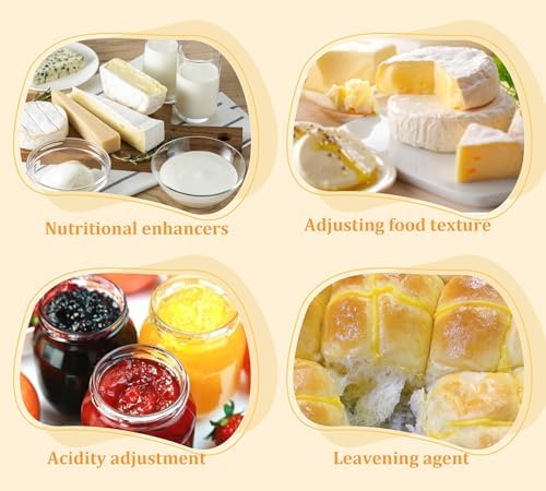 7 oz Calcium Lactate Powder, 100% Pure Calcium Lactate, Food Grade for Keep Shape of Food, Helps Neutralize Food Acidity, Suitable for Dairy Products, Breads, Pastries, Bake, Gluten-Free & Vegan