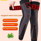1 pair Tourmaline Acupressure Self-Heating Shaping Knee Sleeve - Mugwort Acupressure Shaping Knee Pads - Acupressure Shaping Knee Pads - Wormwood Self-Heating Knee Pads (M, Black)