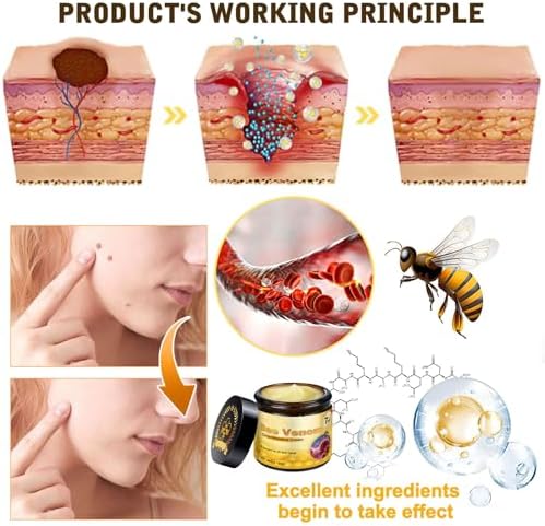 2PCS Bee Venom Comprehensive Cream, Bee Venom Skin Treatment Cream,Deeply Nourishes, Natural Skin Moisturizer for All Skin Type