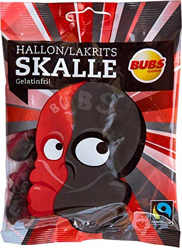 Bubs Skull Raspberry Liquorice 6 Packs of 90g
