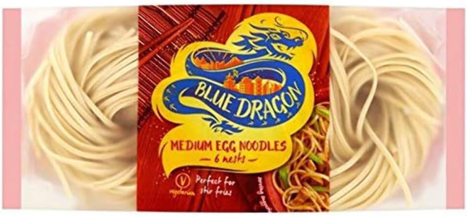 Blue Dragon Medium Egg Noodles Nests (300g) - Pack of 2