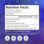 FreshDrinkUS, 100 Premium Butterfly Pea Flower Tea Bags – 100% Pure & Natural | Caffeine-Free Herbal Blue Tea | No Additives, Non-GMO, Made With Natural Material Tea Bag, No Sugar, No Caffeine, No Gluten, Vegan
