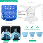 Incontinence and Disability Care Cloth Diapers, Reusable Adjustable Size Breathable Leakfree Pocket Diaper (Color : F, Size : Medium)