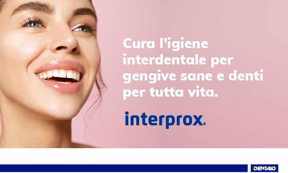 INTERPROX - Nano 0.6 - Interdental Brushes - Tynex Fibres - Pink - Blister of 6 Units