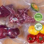 200 Gallon Size 11x16Inch 4mil Food Sealer Vacuum Sealer Bags with Commercial Grade,BPA Free,Heavy Duty,Great for Food Vac Storage or Sous Vide Cooking