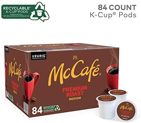 McCafe Premium Roast Coffee, Single Serve Keurig K-Cup Pods, Medium Roast, 84 Count
