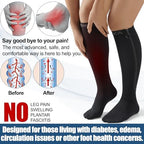 NEENCA Zipper Compression Socks, Medical Graduated Compression Socks for Pain Relief, Women & Men Circulation, Swelling, Travel, Pregnancy, Flight, Nurses, Running, Athletic—1 Pair, 20-30 mmHg