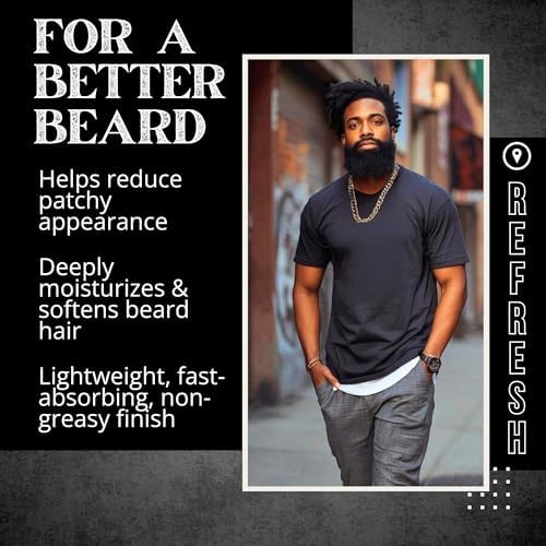 Beard Gains Beard Oil for Men - Organic Beard Growth Oil, Moisturizer & Conditioner, Softens & Strengthens Facial Hair, Reduces Itch, Promotes Healthy Beard (1oz, Pristine)