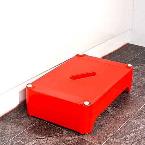 NRS Healthcare Red Bath Step Reversible for Two Height Options