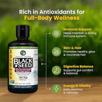 Amazing Herbs Premium Black Seed Oil - Cold Pressed Nigella Sativa Aids in Digestive Health, Immune Support, Brain Function, Joint Mobility, Gluten Free, Non GMO - 32 Fl Oz