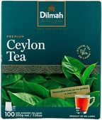 Dilmah Premium Ceylon Black Tea - 100 Tea Bags (Single Pack)-Strong, Robust, and Aromatic for everyday drinking-Unblended Single origin teas packed at the source.