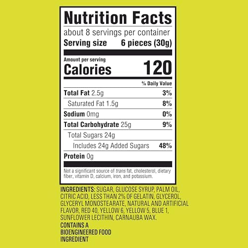 SOUR PATCH KIDS Chews Soft & Chewy Candy, Share Size, 8.12 oz