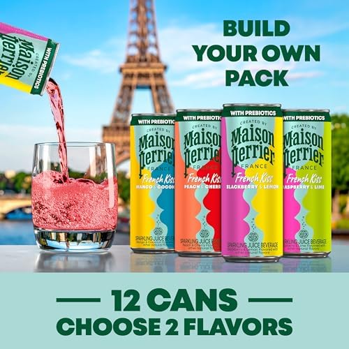 Maison Perrier French Kiss Sparkling Juice Beverage, Build Your Own Variety Pack, 12PK