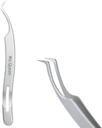 Ms.Queen Eyelash Extension Tweezers,Precision Fine Tip Grip Lash Tweezers for Individual and Volume Eyelash Extensions