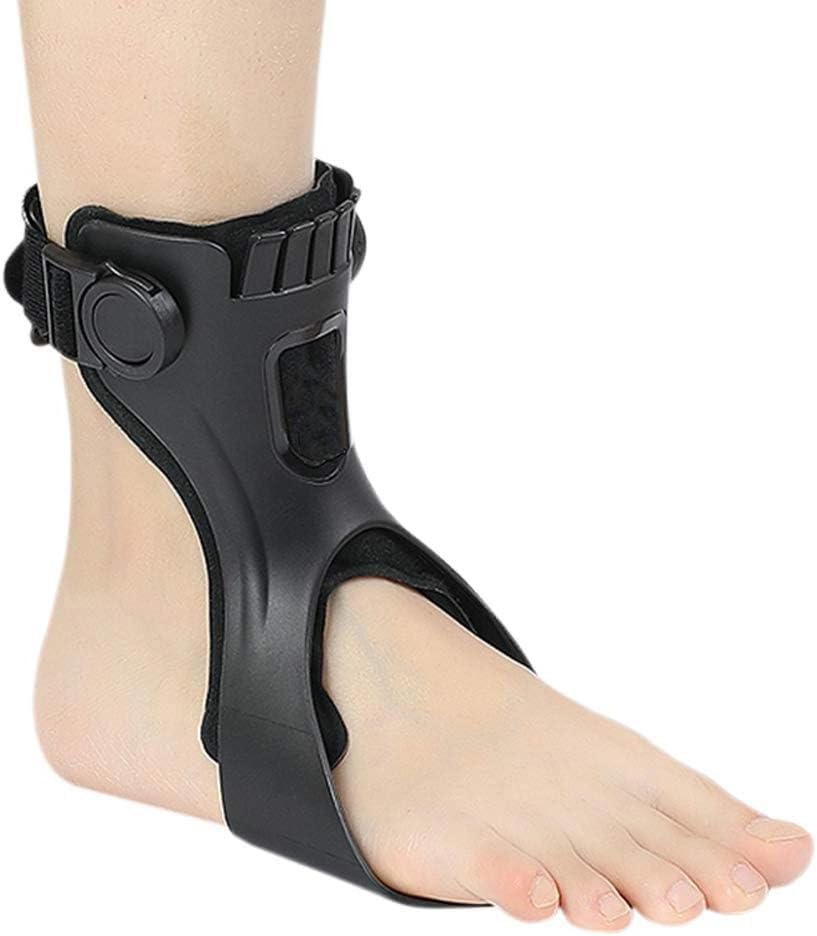 AFO Drop Foot Brace for Hemiplegia Stroke Varus Foot Improve Walking Gait, Effective Relieve Pain for Walking with Shoes, Lightweight & Invisible (M, Right foot)