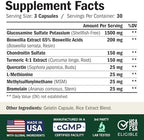 Glucosamine Chondroitin MSM – Joint Support Supplement for Women and Men with Glucosamine Sulfate 1500 mg, Chondroitin and MSM – for Cartilage, Joint Health and Flexibility – 90 Capsules