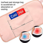 Castor Oil Pack Wrap, Adjustable Reusable Castor Oil Packs for Liver Detox, Improved Sleep, and Relief from Constipation (Castor Oil Not Included), Pink